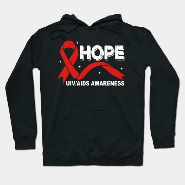 World Aids Day Costume Aids Hope HIV/AIDS Awareness Hoodie by David Brown